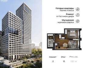 2-к квартира, вторичка, 52м2, 18/25 этаж