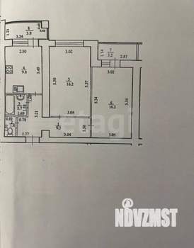 2-к квартира, вторичка, 58м2, 5/12 этаж