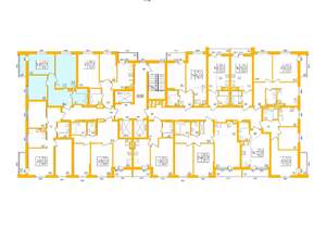 2-к квартира, строящийся дом, 54м2, 5/27 этаж