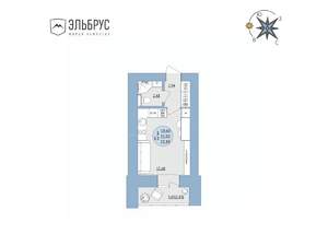 Студия квартира, вторичка, 23м2, 4/20 этаж