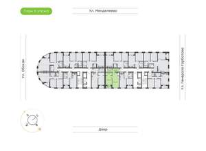 1-к квартира, вторичка, 51м2, 11/25 этаж