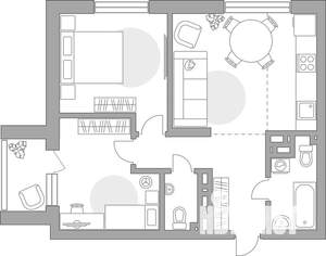 3-к квартира, вторичка, 63м2, 5/23 этаж
