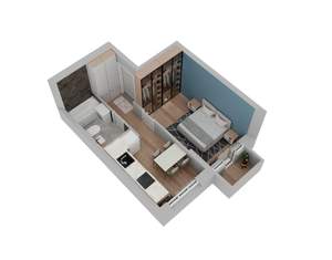1-к квартира, вторичка, 42м2, 5/18 этаж
