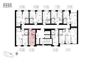 1-к квартира, вторичка, 25м2, 2/25 этаж