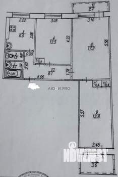 3-к квартира, вторичка, 60м2, 8/9 этаж