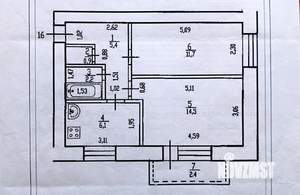 2-к квартира, вторичка, 41м2, 2/2 этаж