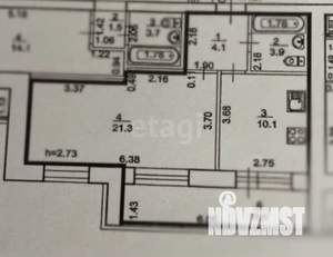 1-к квартира, вторичка, 48м2, 5/10 этаж