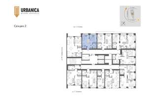 2-к квартира, вторичка, 35м2, 18/32 этаж