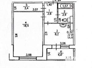 1-к квартира, вторичка, 37м2, 2/10 этаж
