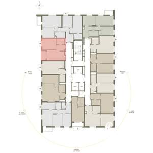 1-к квартира, вторичка, 41м2, 16/25 этаж