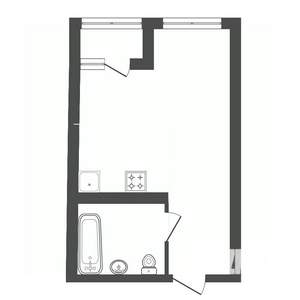 Студия квартира, вторичка, 29м2, 7/25 этаж