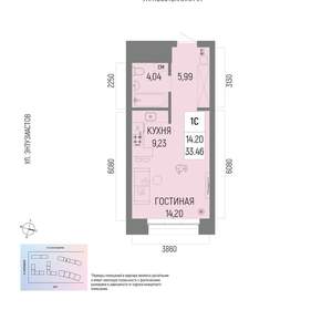 1-к квартира, вторичка, 33м2, 13/22 этаж