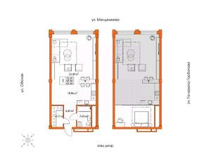 1-к квартира, строящийся дом, 66м2, 3/5 этаж