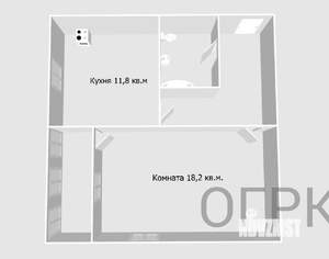 1-к квартира, вторичка, 43м2, 4/15 этаж