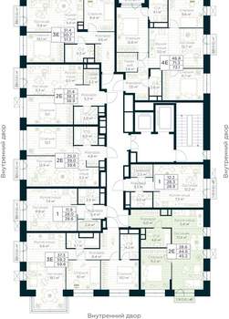 1-к квартира, вторичка, 45м2, 12/15 этаж
