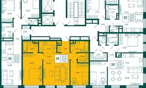 2-к квартира, вторичка, 71м2, 16/18 этаж