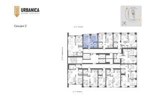 2-к квартира, вторичка, 34м2, 20/32 этаж