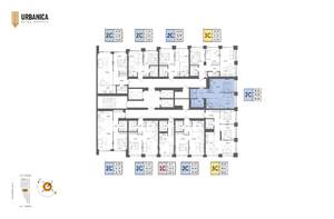 2-к квартира, вторичка, 50м2, 19/32 этаж