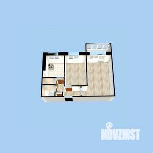 2-к квартира, вторичка, 47м2, 8/9 этаж