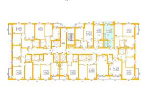 Студия квартира, строящийся дом, 22м2, 21/27 этаж