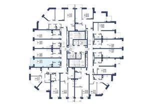Студия квартира, строящийся дом, 28м2, 17/34 этаж