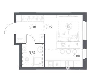 Студия квартира, вторичка, 24м2, 12/12 этаж