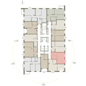 1-к квартира, вторичка, 34м2, 8/25 этаж