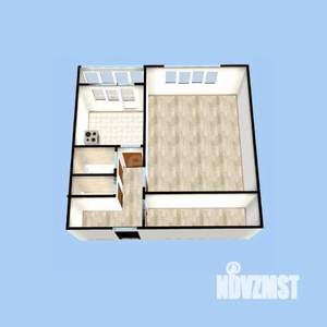 1-к квартира, вторичка, 42м2, 1/10 этаж