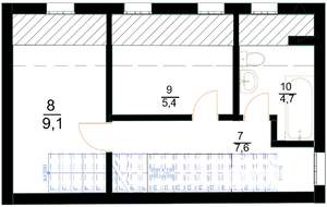3-к квартира, вторичка, 70м2, 6/7 этаж