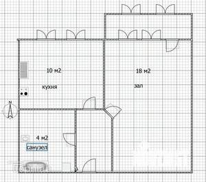 1-к квартира, вторичка, 40м2, 2/10 этаж