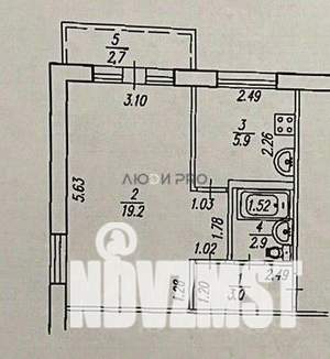 1-к квартира, вторичка, 31м2, 3/5 этаж
