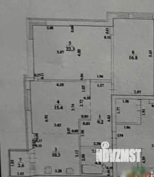 3-к квартира, вторичка, 80м2, 1/3 этаж