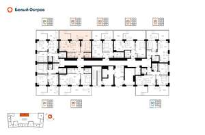 2-к квартира, вторичка, 55м2, 1/7 этаж
