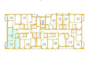3-к квартира, строящийся дом, 58м2, 26/27 этаж