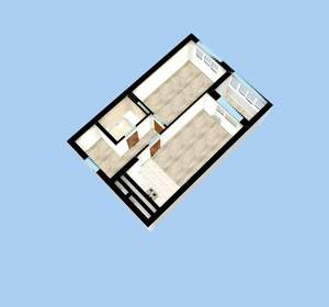 2-к квартира, вторичка, 40м2, 22/26 этаж