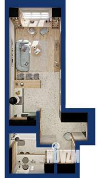 Студия квартира, вторичка, 38м2, 10/25 этаж