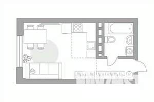 Студия квартира, вторичка, 29м2, 23/23 этаж
