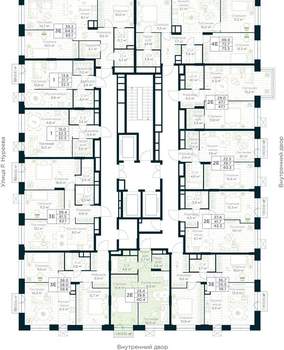 1-к квартира, вторичка, 40м2, 18/30 этаж