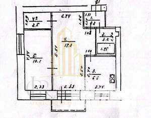 2-к квартира, вторичка, 42м2, 4/5 этаж