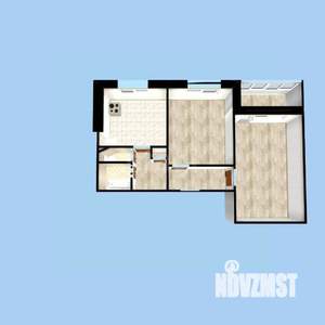 2-к квартира, вторичка, 51м2, 5/12 этаж