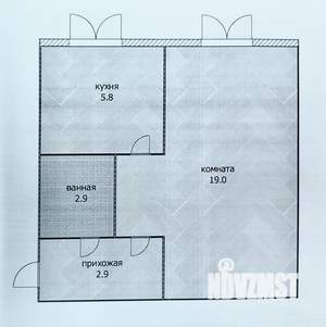 1-к квартира, вторичка, 31м2, 3/5 этаж