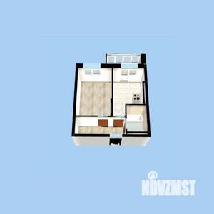 1-к квартира, сданный дом, 32м2, 18/19 этаж