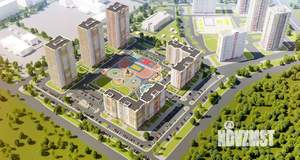 2-к квартира, строящийся дом, 54м2, 17/25 этаж