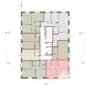 2-к квартира, вторичка, 53м2, 4/10 этаж