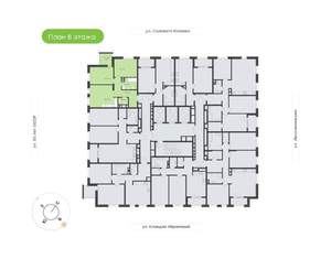 2-к квартира, вторичка, 58м2, 8/25 этаж