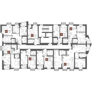 3-к квартира, строящийся дом, 75м2, 12/21 этаж