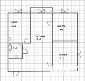 3-к квартира, вторичка, 42м2, 4/5 этаж