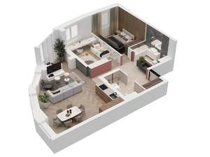 3-к квартира, вторичка, 76м2, 3/15 этаж