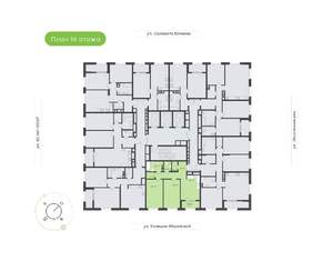 2-к квартира, вторичка, 65м2, 14/25 этаж