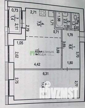 2-к квартира, вторичка, 48м2, 4/15 этаж